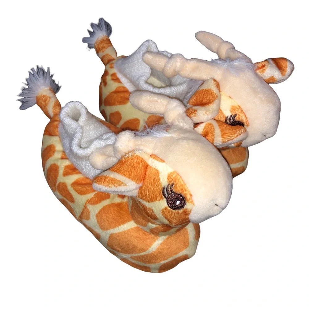 Yankee Toybox Infant Size 3-4 Giraffe Slippers